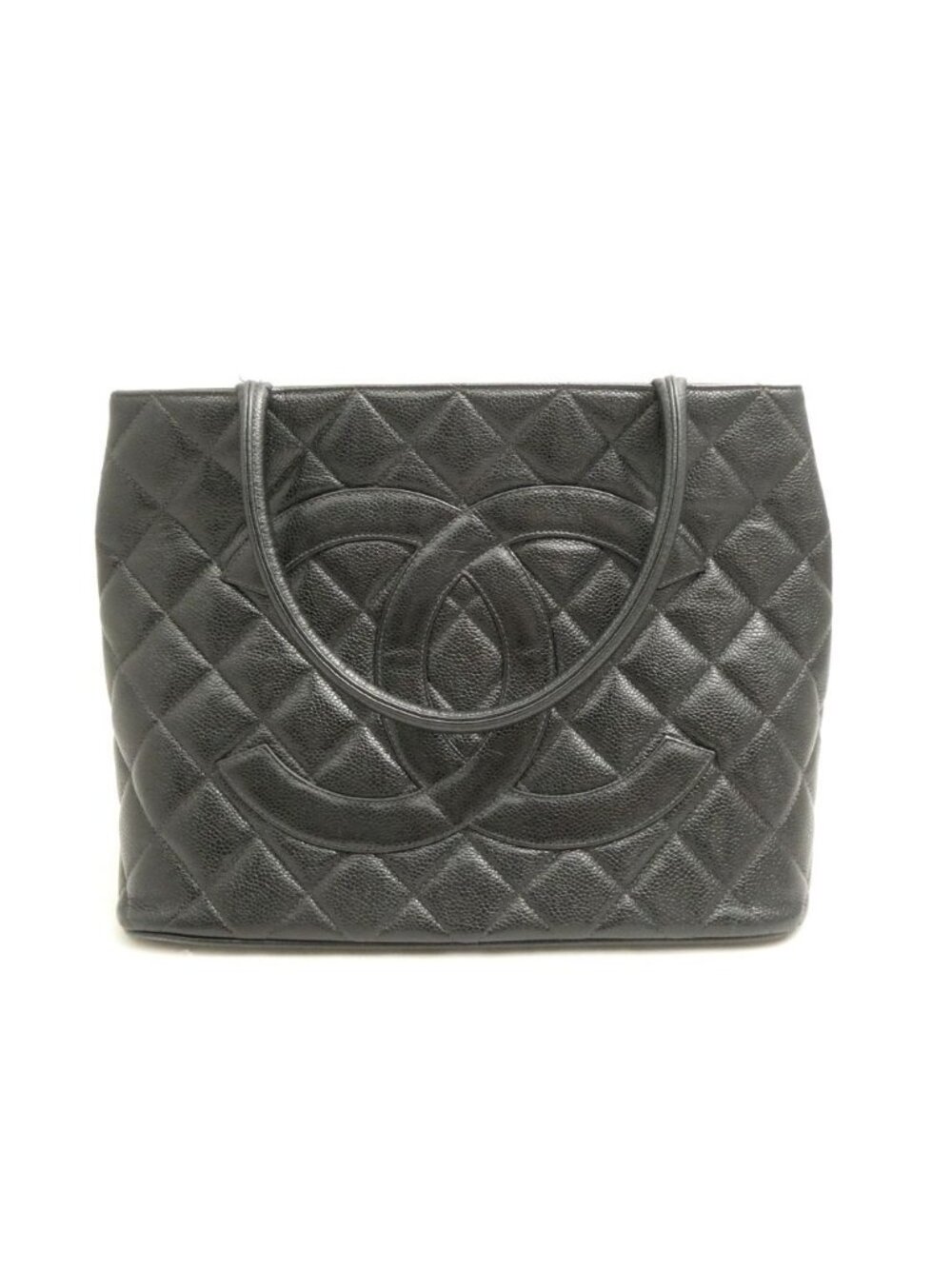 Chanel Jumbo CC Logo Tote 1 Piece Reissue Caviar Leather